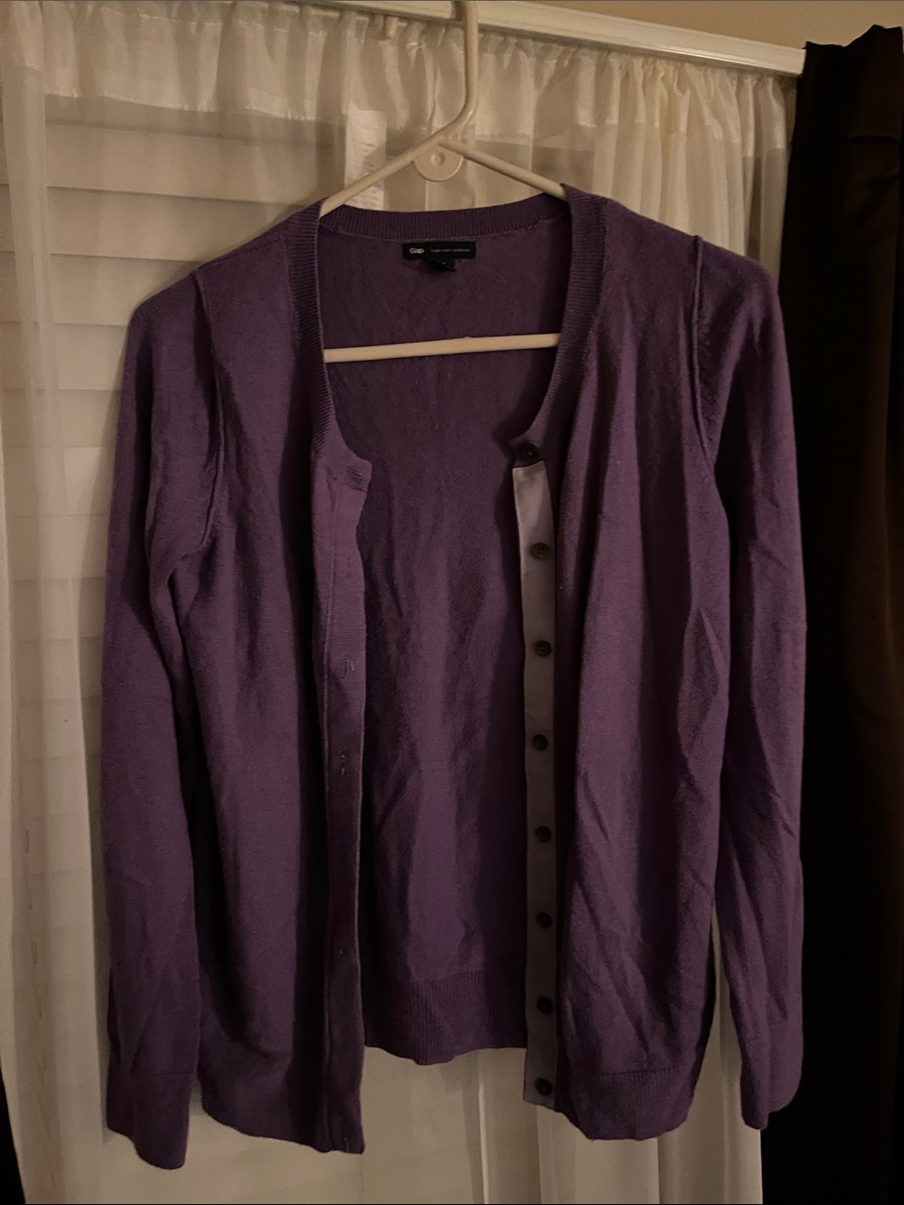 GAP Lavender Button-Front Women’s Cardigan